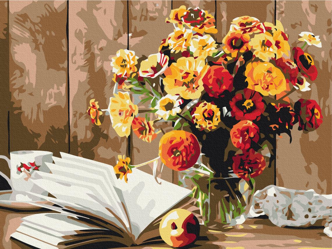 Картина по номерам Brushme Премиум Книжный натюрморт 40x50 см (PBS52766)