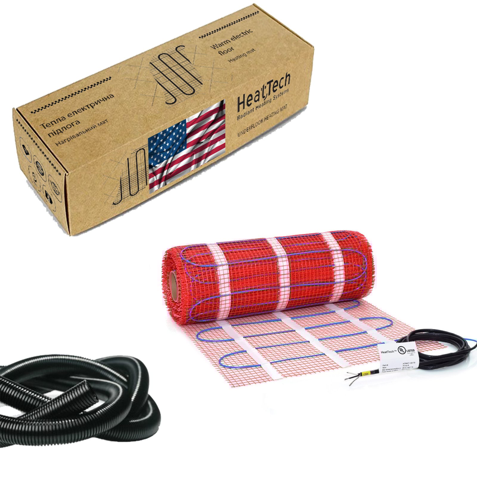 Нагрівальний мат HeatTech 2,2 м.кв. HTMAT-240-2.2