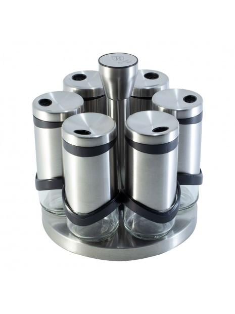 Набір для спецій Berlinger Haus Silver Collection 7 предметів 120 мл Сріблястий (2238219422)