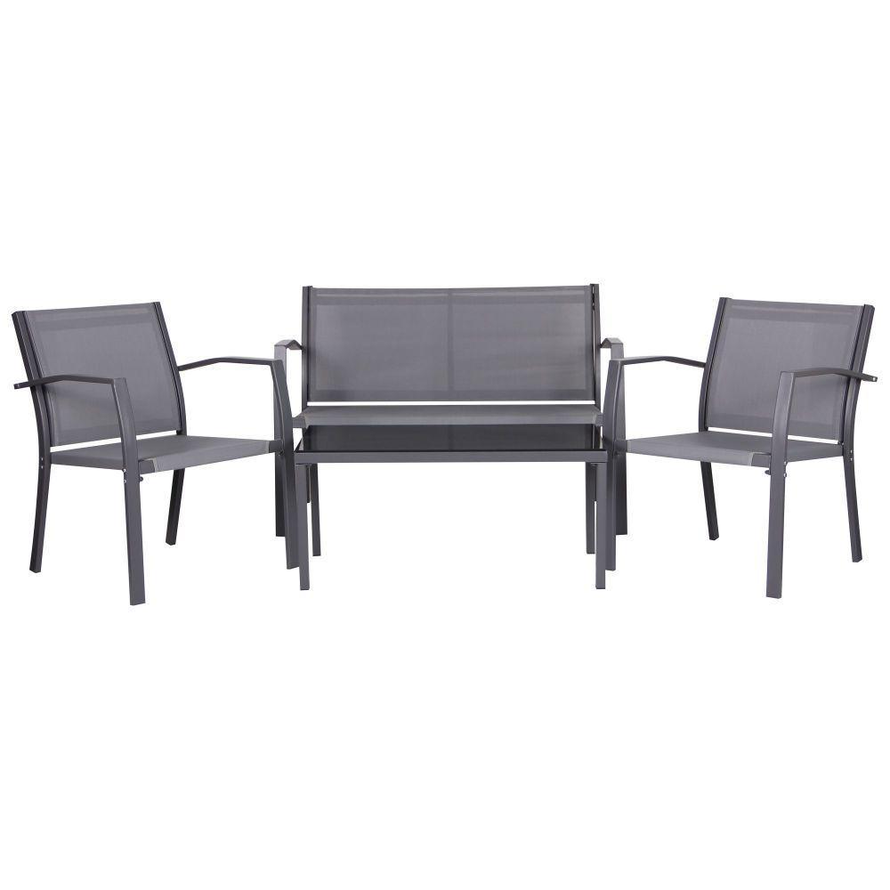 Меблі для саду AMF Holding Camaron Темно/Сірий