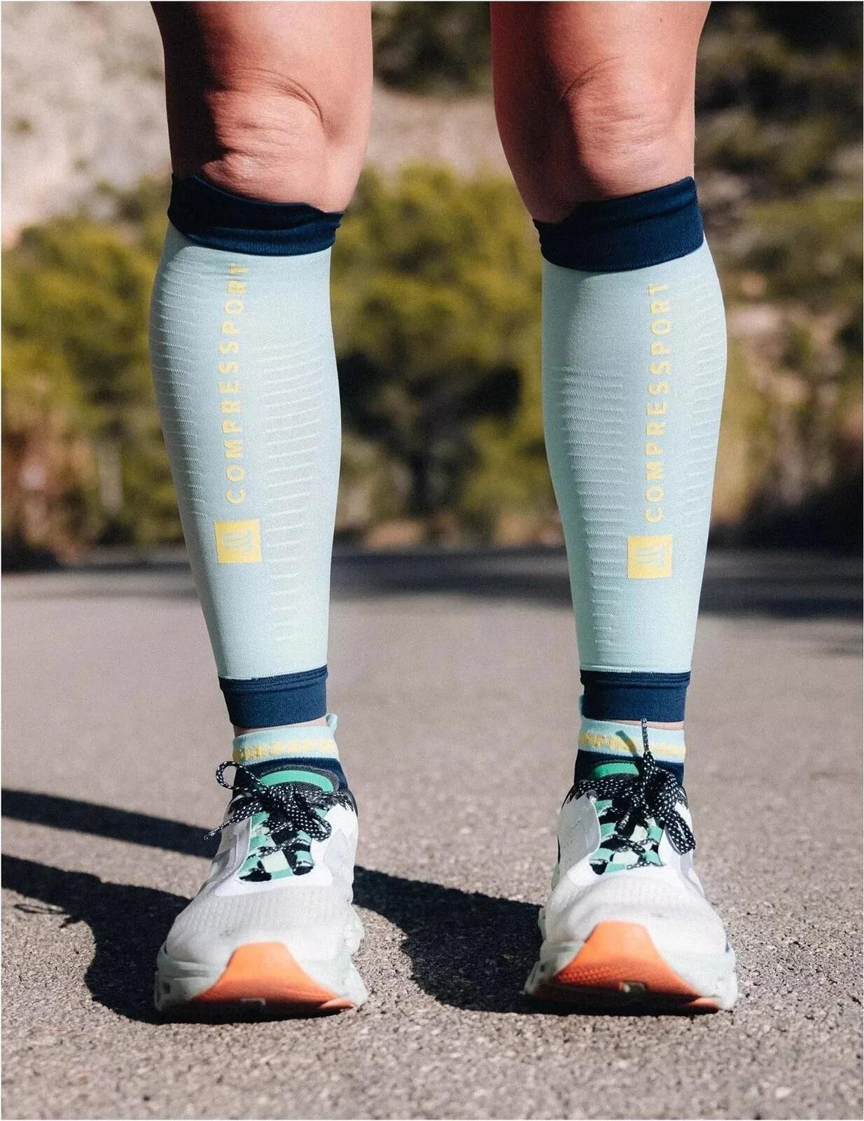 Шкарпетки Compressport Pro Racing Socks V4.0 Ultralight Run Low T3 Blues/Shell Blue - фото 6