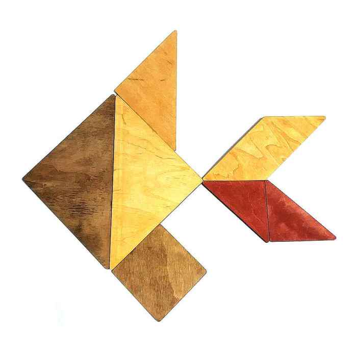 Деревянная головоломка Крутиголовка Танграм (754) - фото 2 Деревянная головоломка Крутиголовка Танграм (754) - фото 2