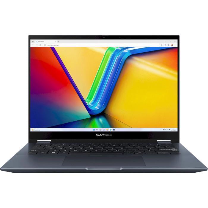 Ноутбук Asus VivoBook S 14 Flip TP3402VA-LZ608W Intel Core i5-13420H 16 Гб 512 Гб SSD UHD Graphics W11 Home Quiet Blue (90NB10W1-M00S60)