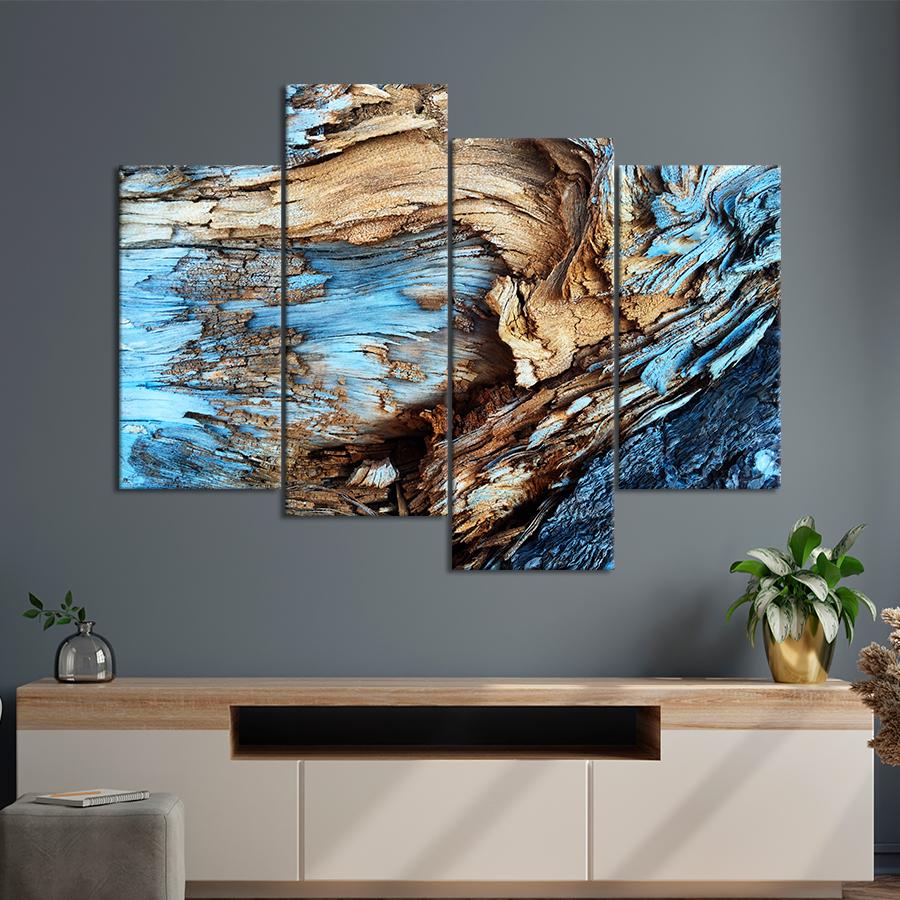 Картина Абстракция Текстура древесины 129x90 см (A883-4)