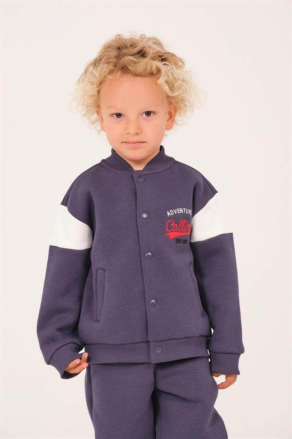 Бомбер детский унисекс в стиле колледж Zeyland с принтом 3-4 года 104 см Индиго (8683169127423)