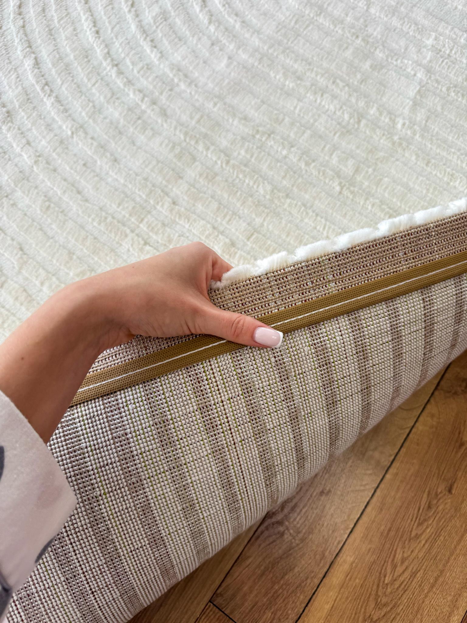 Килим низьковорсовий рельєфний з геометричним візерунком 240х340 см Білий - фото 8 Килим низьковорсовий рельєфний з геометричним візерунком 240х340 см Білий - фото 8