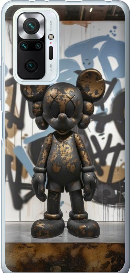 Чехол на Xiaomi Redmi Note 10 Pro Bronze kaws v2 (6098u-2297-42517)