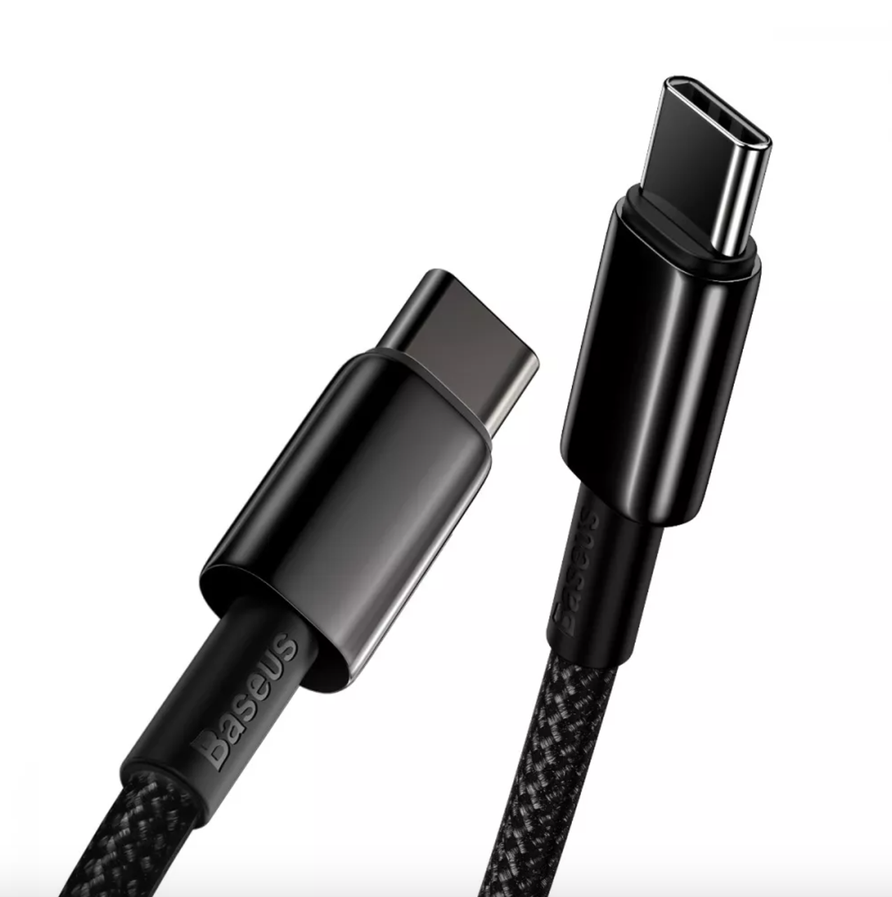 Кабель синхронизации Baseus Tungsten Gold Type C to Type C 100 W 1 м Black - фото 4