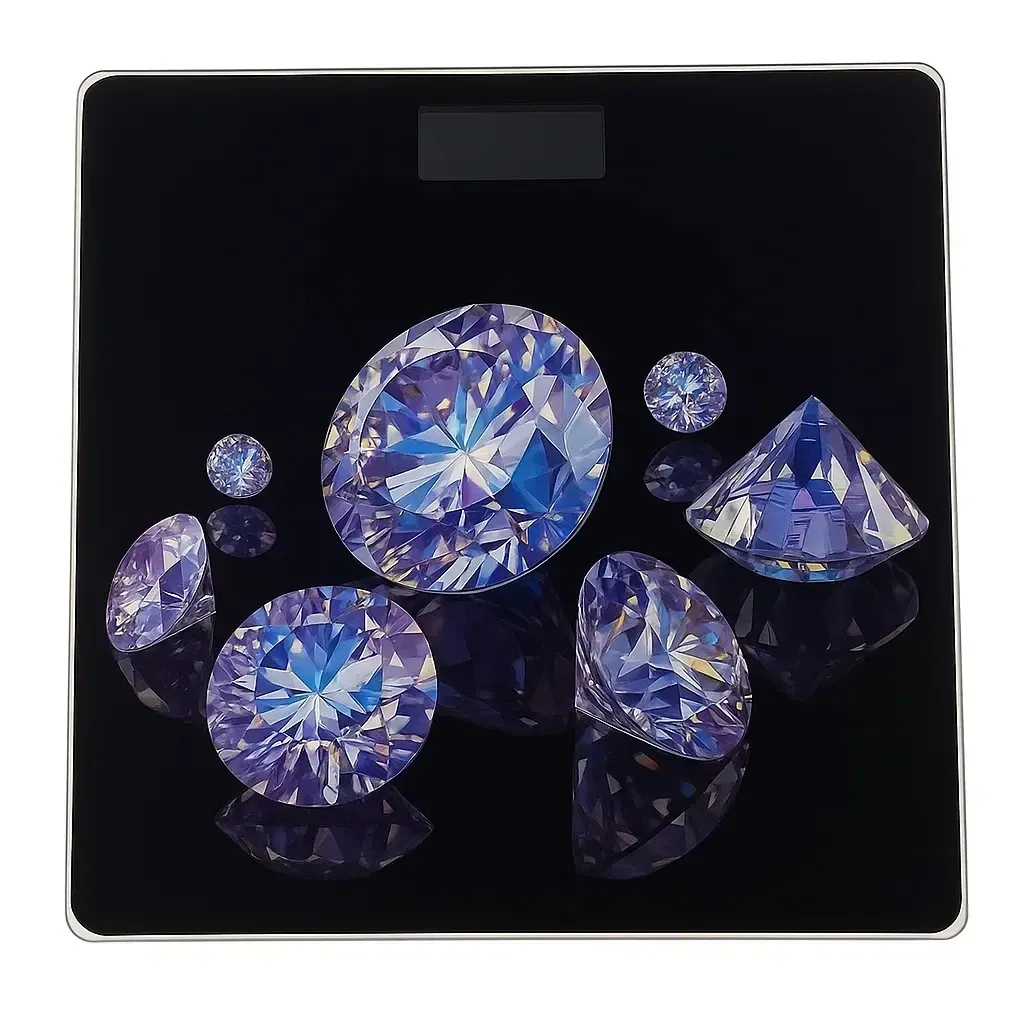 Ваги підлогові AT-28-3 Алмази 180 кг Чорний (ML-05219)