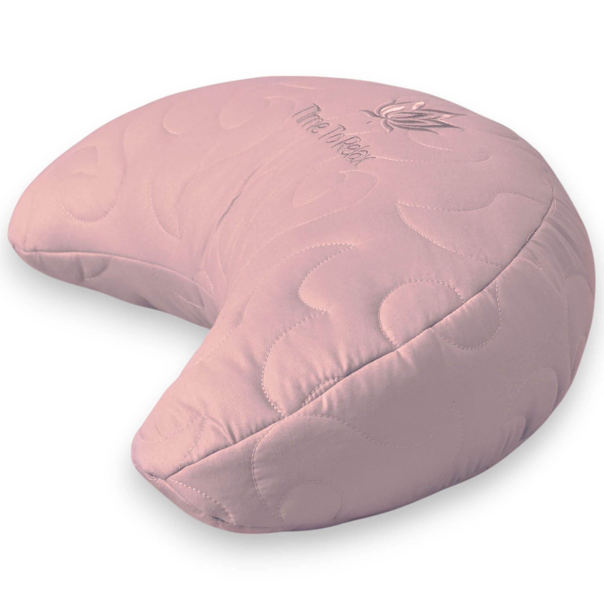 Подушка IDEIA Balance ергономічна мультифункціональна з вишивкою 46х24х10 см Пудровий (8-35822*003)