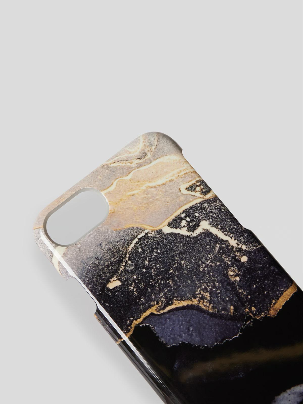 Чехол накладка iDeal of Sweden Printed Case для Iphone 6/6S/7/8/SE 2/3 2020/2022 (4.7") Golden Twilight Marble - фото 5