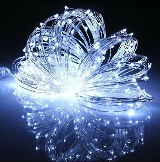 Гирлянда-нить светодиодная 200 LED 20 м Холодный Белый (218-21528203)