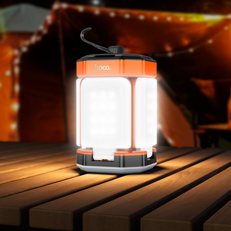 Фонарь Hoco DL20 3600 mAh 400 LUX 5 режимов работы Оранжевый (DL20) - фото 5