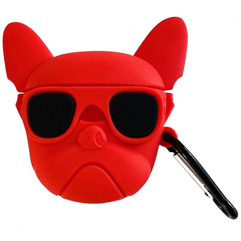 Футляр силіконовий Epik Brand для навушників AirPods 1/2 з карабіном Karl Lagerfeld Red (00000065956_12)