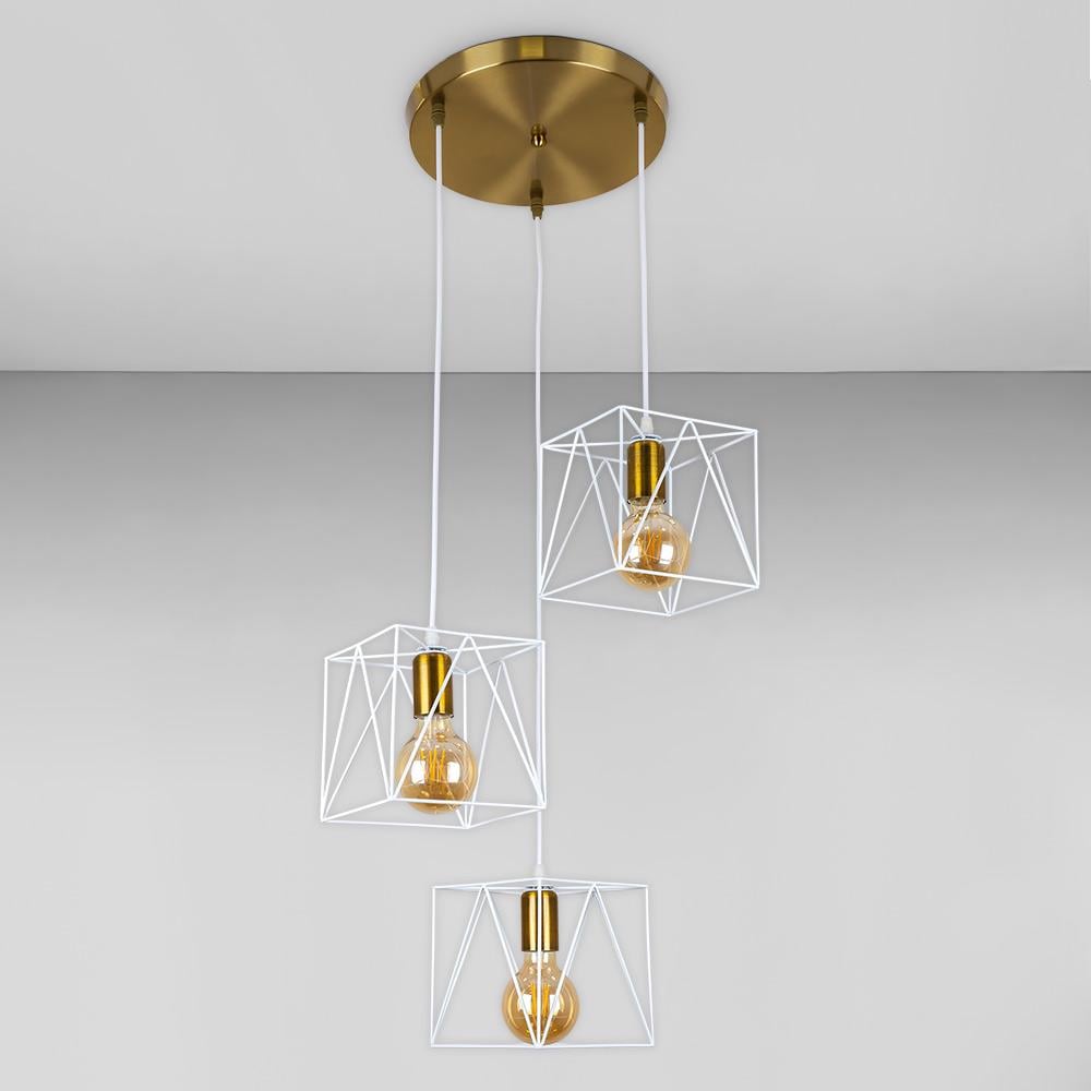 Люстра підвісна Light House LS-17182F-3 BRZ/WH 300 Бронзовий/ Білий