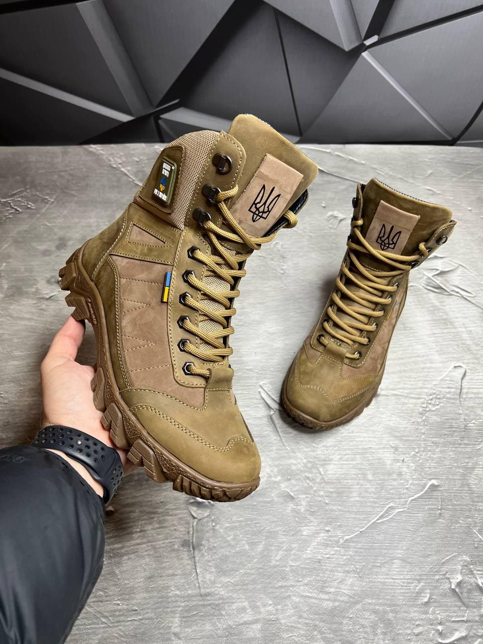 Берці чоловічі із натурального нубука демісезонні р. 44 Койот - фото 2 Берці чоловічі із натурального нубука демісезонні р. 44 Койот - фото 2