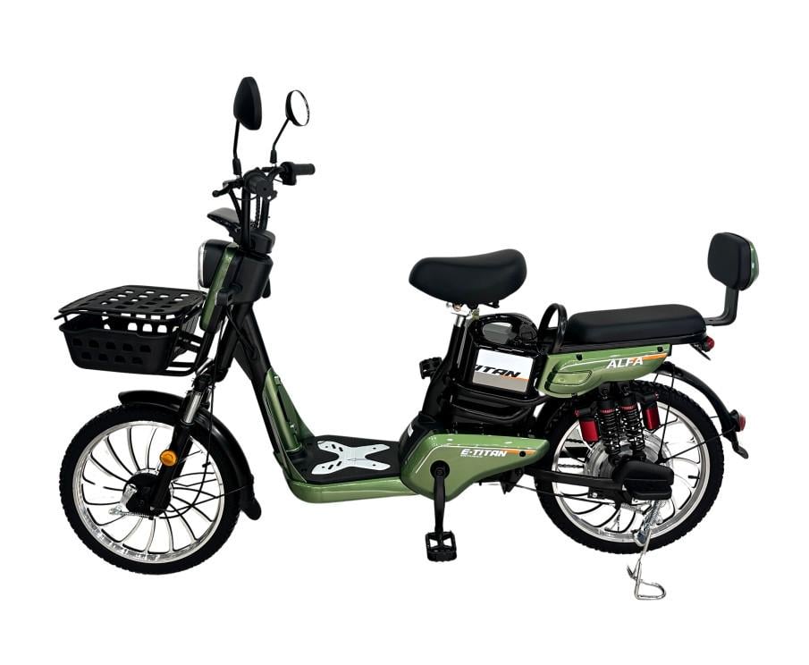 Электроскутер E-Titan Alfa 20" Green