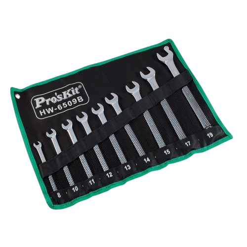 Комплект комбинированных ключей Bosch Professional 10 шт. для монтажных работ Серый (1600A02AU0)