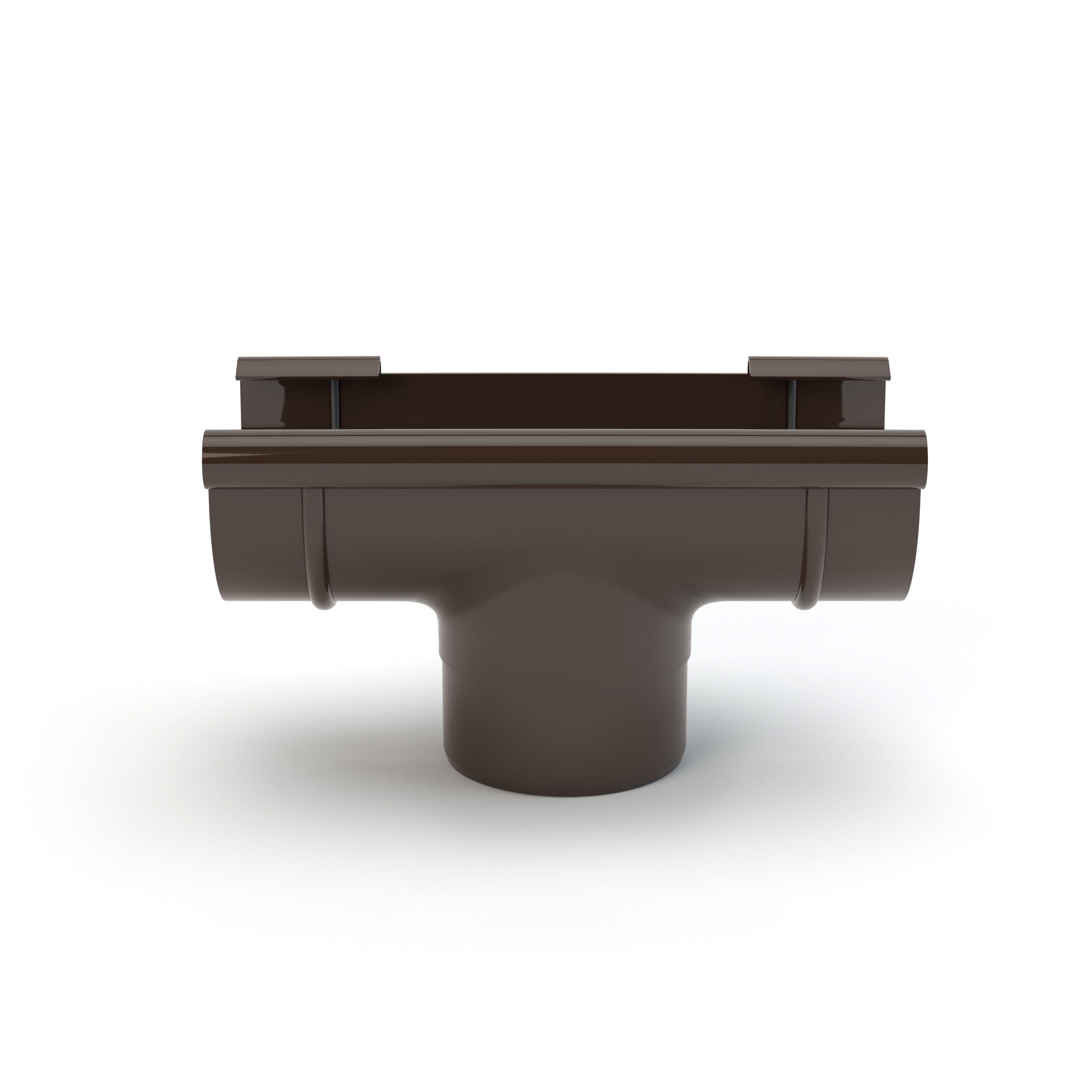 Воронка желоба Gamrat 125/90 мм Темно-коричневый (315-222-100) - фото 2 Воронка желоба Gamrat 125/90 мм Темно-коричневый (315-222-100) - фото 2