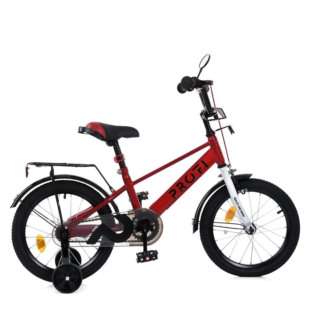 Дитячий велосипед PROF1 Brave 18" з багажником Червоний - фото 2 Дитячий велосипед PROF1 Brave 18" з багажником Червоний - фото 2