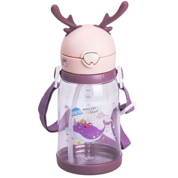 Бутылка для воды детская Light House LG-30185 PK с мундштуком и ремешком 550 мл Розовый Бутылка для воды детская Light House LG-30185 PK с мундштуком и ремешком 550 мл Розовый