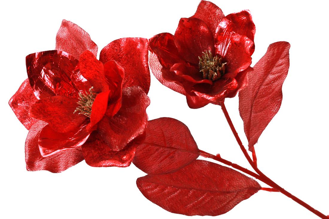 Декоративная ветка BonaDi Магнолия (NY21-145)