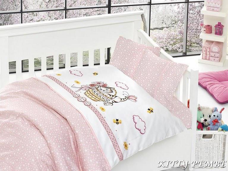 Постільна білизна для немовлят First Choice сатин бамбук Kitty pembe (18698) Постільна білизна для немовлят First Choice сатин бамбук Kitty pembe (18698)
