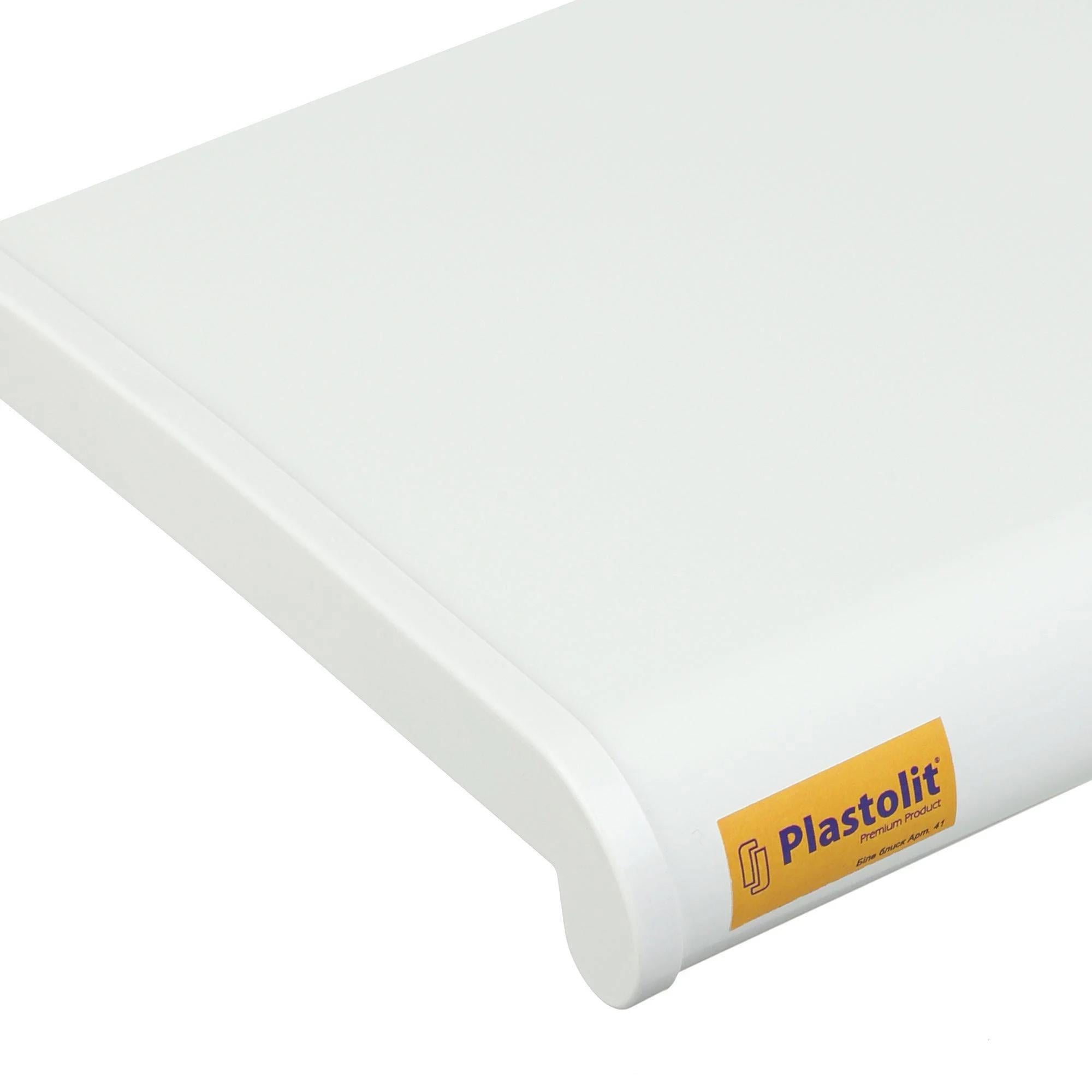 Підвіконня Plastоlit круглий 400 мм Білий матовий (24107)
