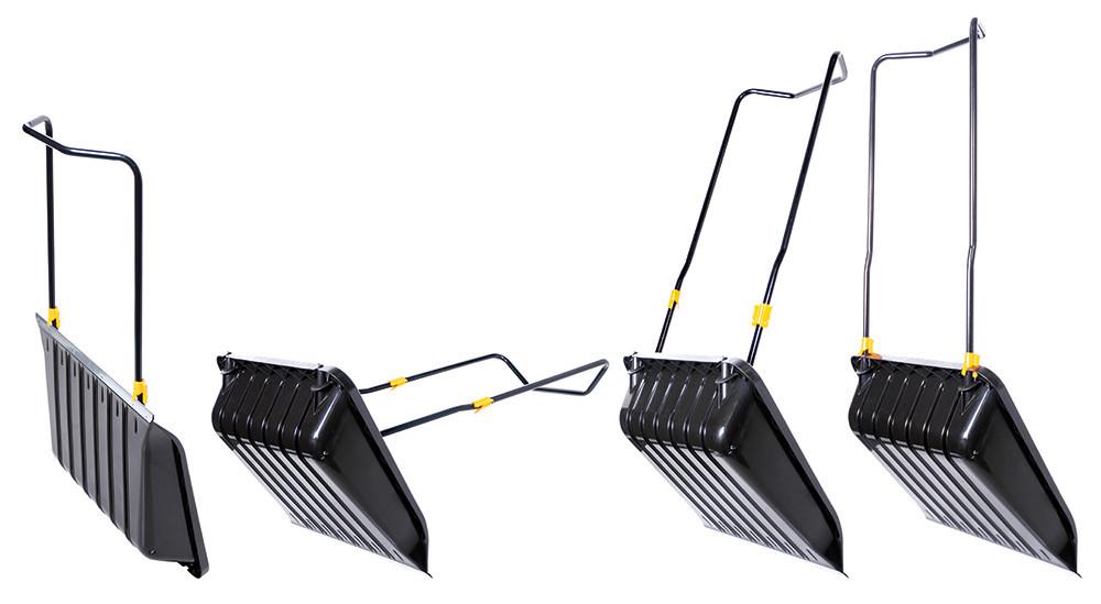 Лопата-ковш скрепер для снега Prosperplast Snow Monster с пластмассовым ковшом 74,5х135 см Черный (CNT00011735) - фото 4