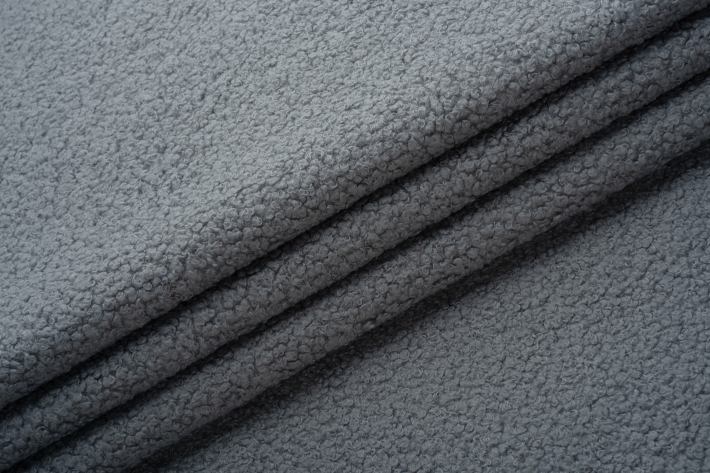 Ткань для мебели Exim Textil Букле Альпака 93 Серый (2410)