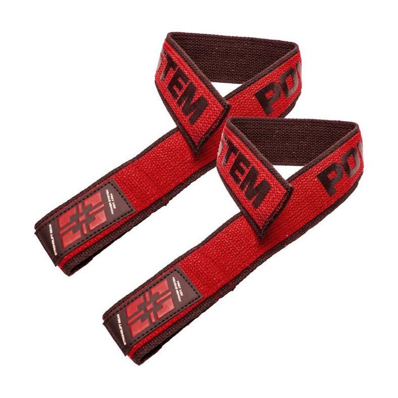 Лямки для тяги Power System Duplex Lifting Straps Black/Red (22063-01)