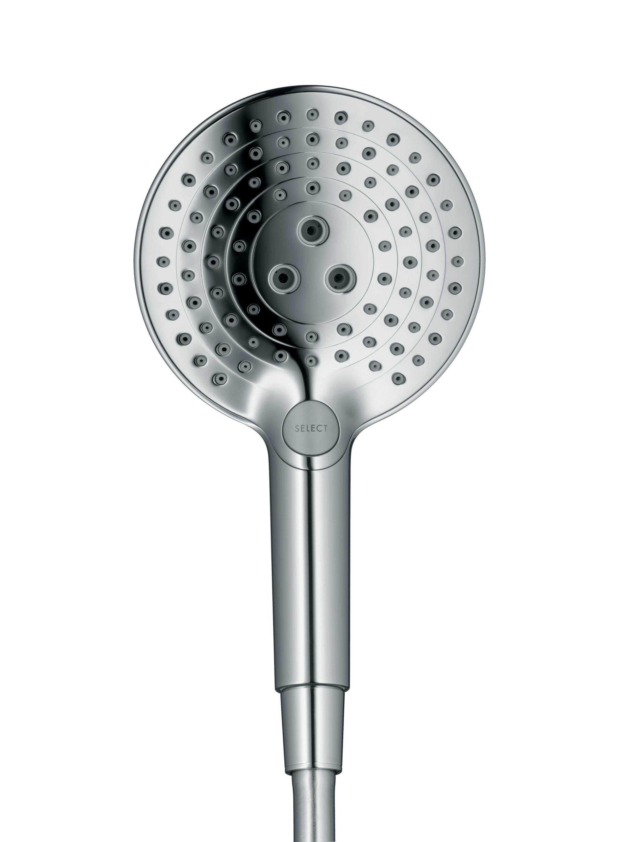 Душевая лейка Hansgrohe Raindance Select S 26530000 с кнопкой 125 мм Хром (112101) - фото 2