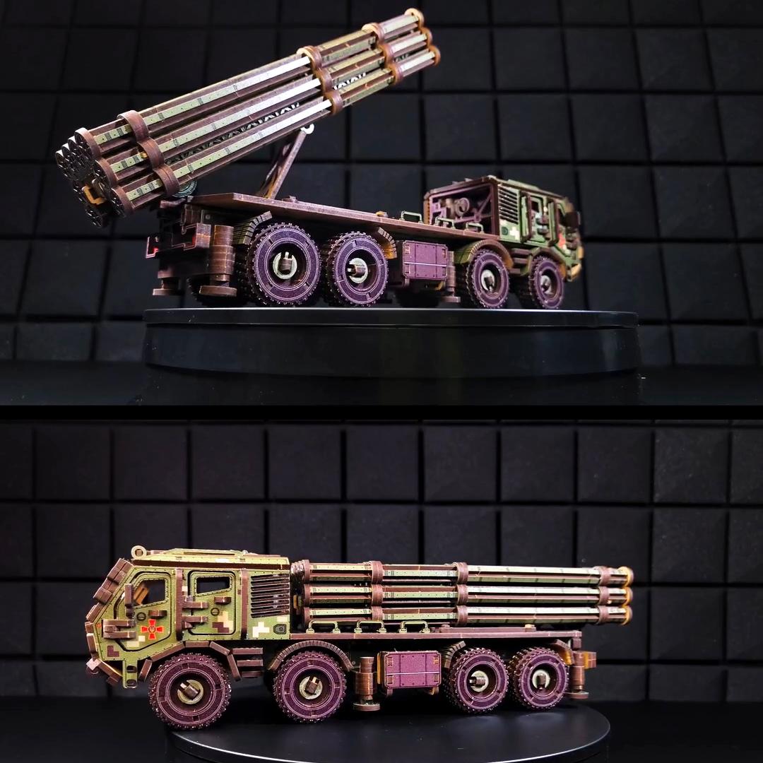 Конструктор дерев'яний THEGRAVIX РСЗВ Вільха (04181) - фото 3 Конструктор дерев'яний THEGRAVIX РСЗВ Вільха (04181) - фото 3