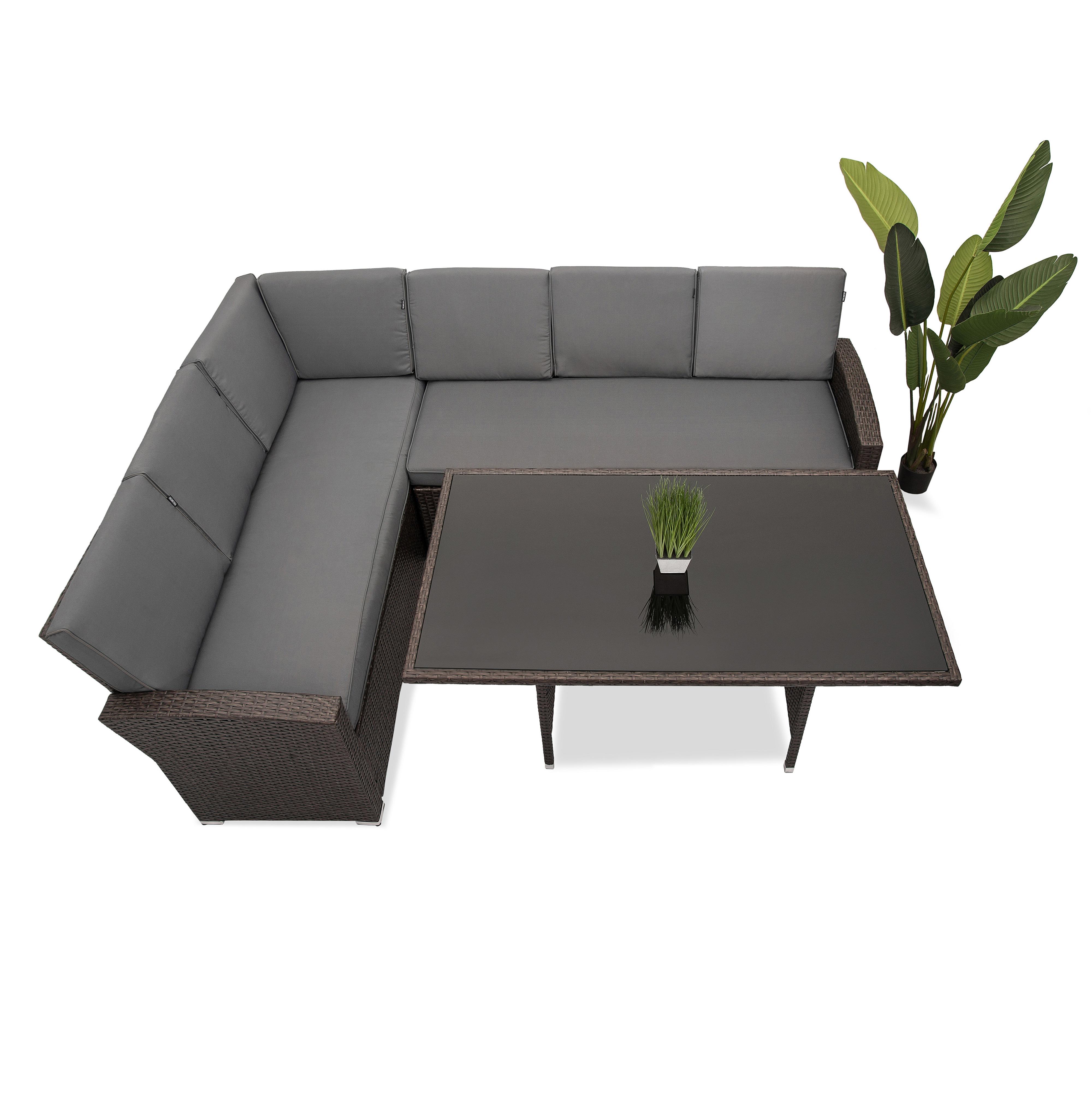 Набор садовой мебели Just Relax Milano 707 из ротанга со стальным каркасом Темно-коричневый Набор садовой мебели Just Relax Milano 707 из ротанга со стальным каркасом Темно-коричневый