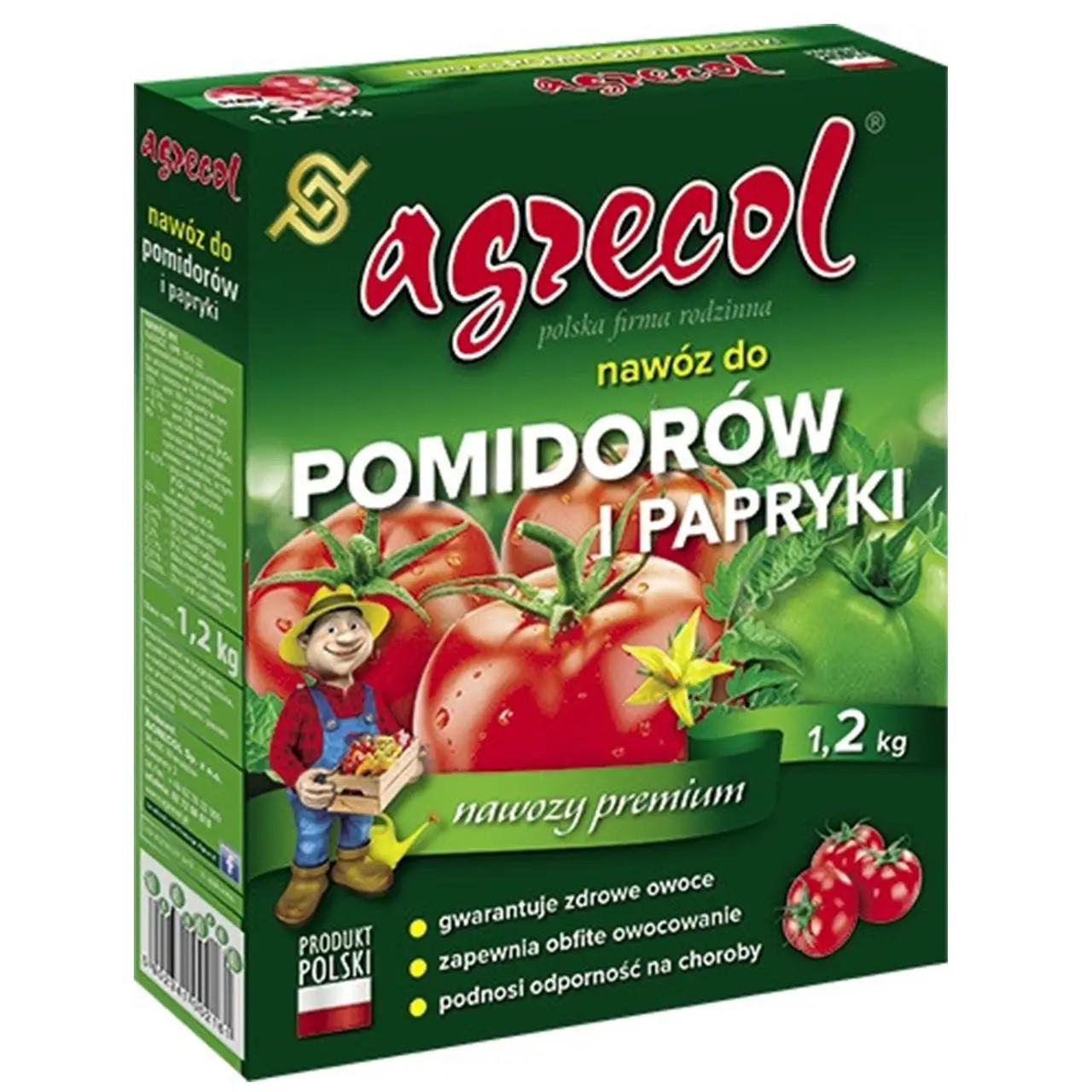Добриво для помідорів та перцю Agrecol 10-8-22 1,2 кг