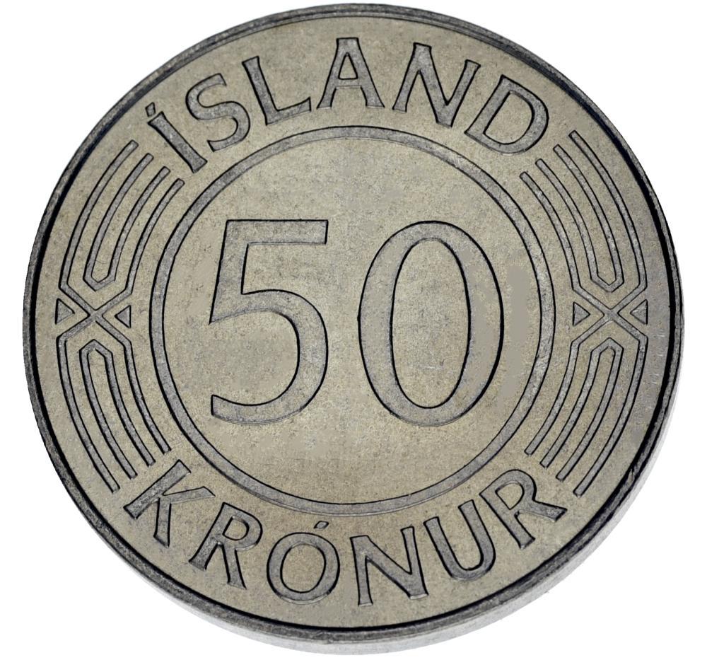 Коллекционная монета Исландия 50 крон 1980 UNC (М20026)
