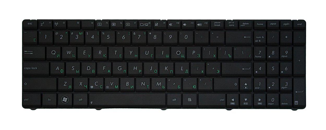 Клавиатура для ноутбука Asus A751 A751NV матовая (0KNB0-6100RU00)