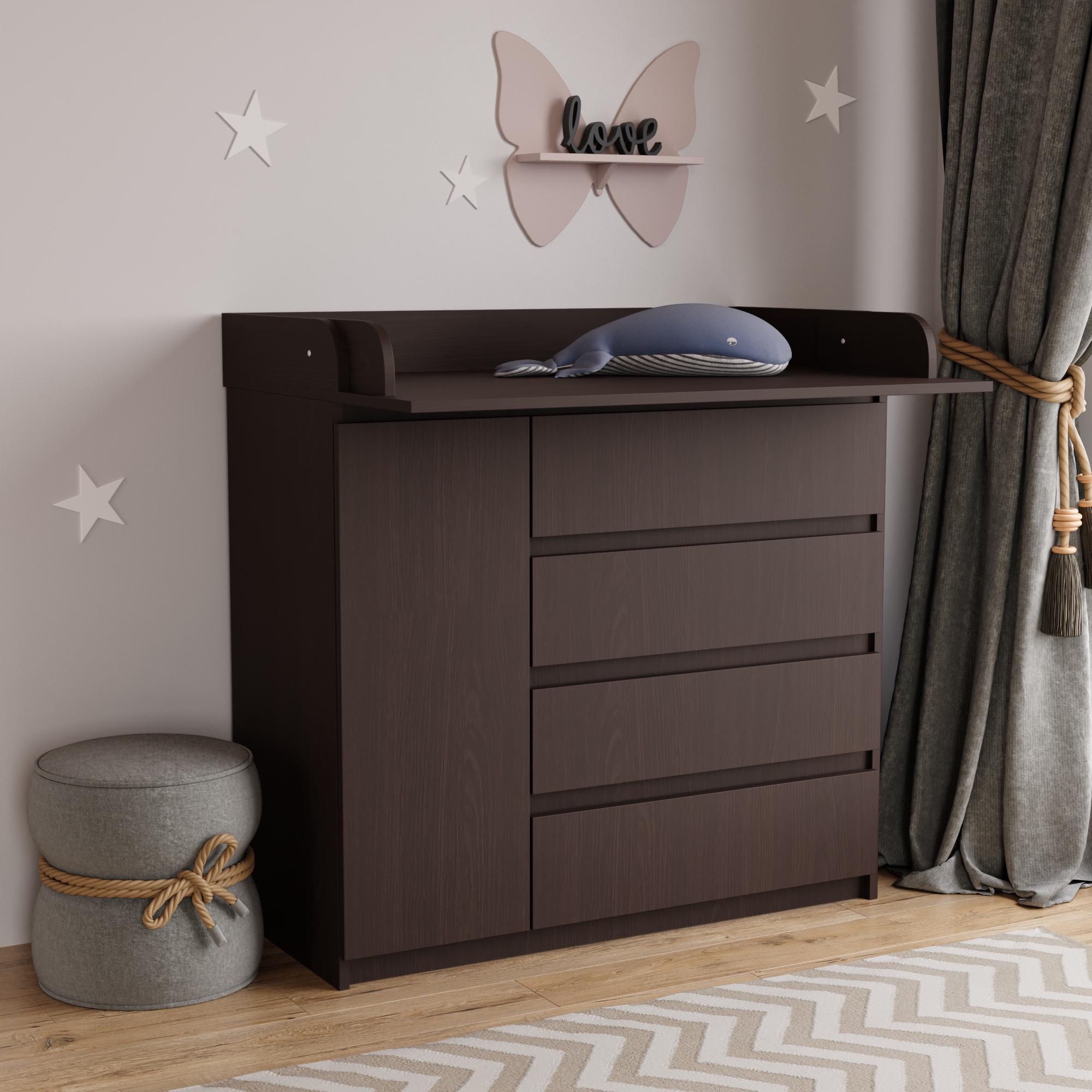 Пеленальний комод Furnigrade ПС-5 97х100х69,5 см Венге