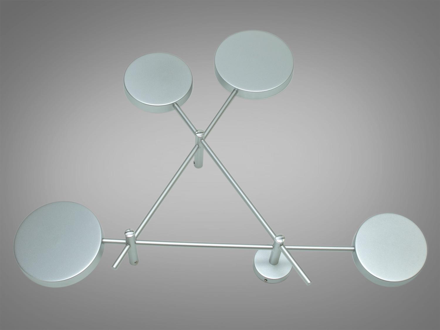 Современный светодиодный светильник 30W Серебристый (8667) - фото 2 Современный светодиодный светильник 30W Серебристый (8667) - фото 2