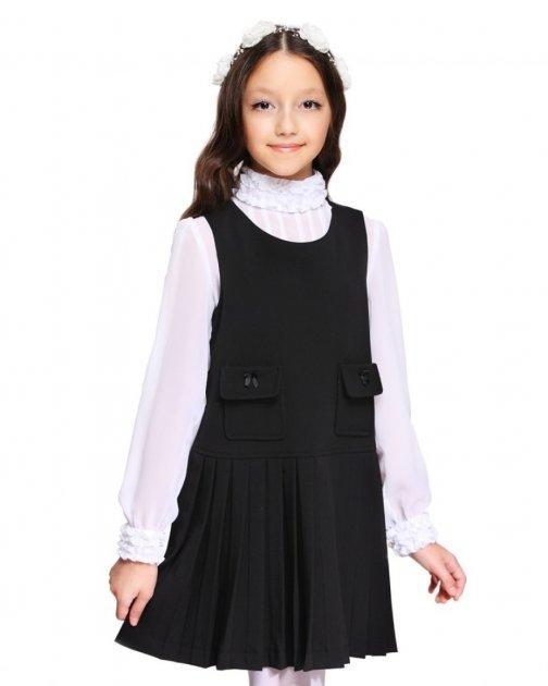 Сукня для дівчинки Lukas шкільна з накладними кишенями 128 см (5211)