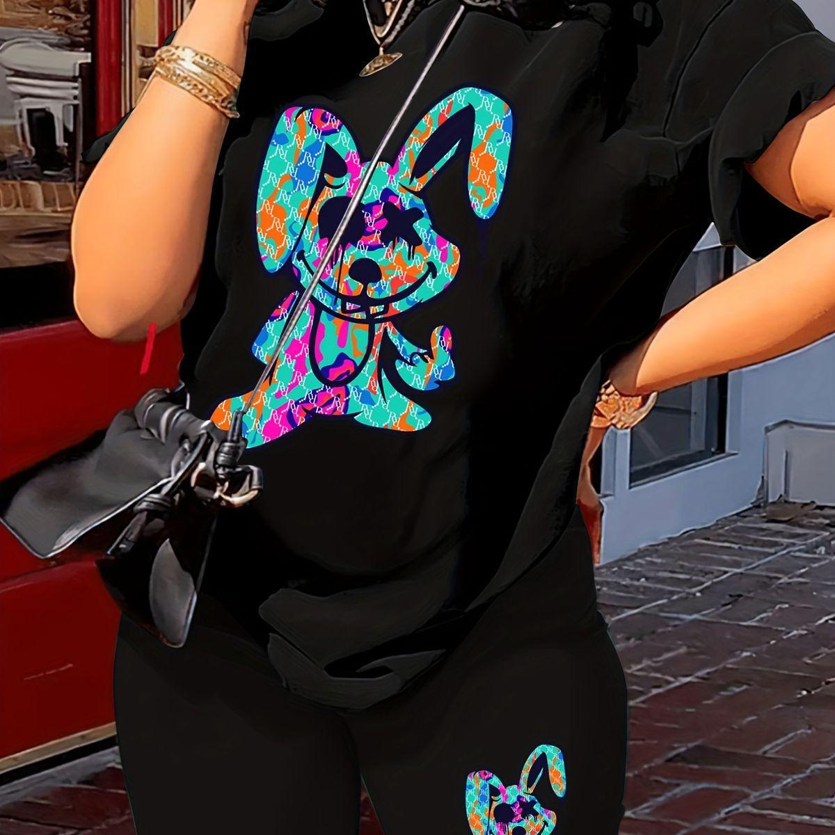 Футболка женская с принтом Pin-000-255 повседневная M Черный (2634325310)