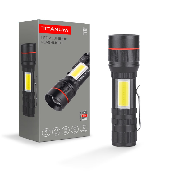 Ліхтарик портативний TITANUM TLF-T02 LED 200Lm 6500К - фото 1