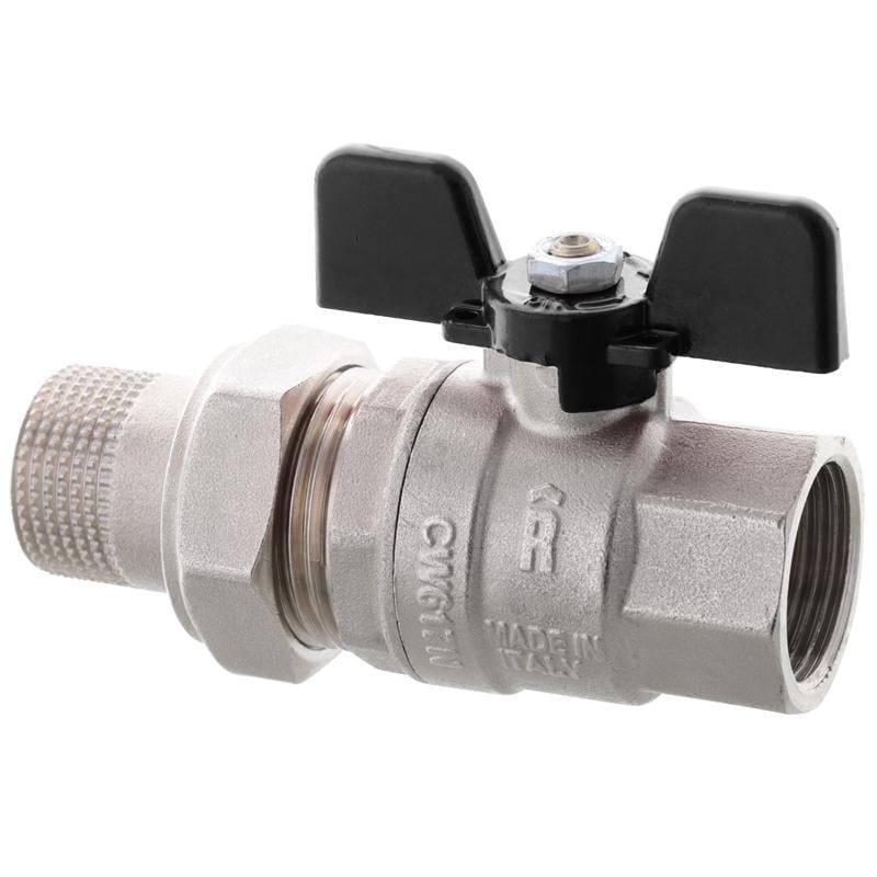 Кран с американкой Roho R105-100B 1" прямой (RO0112)