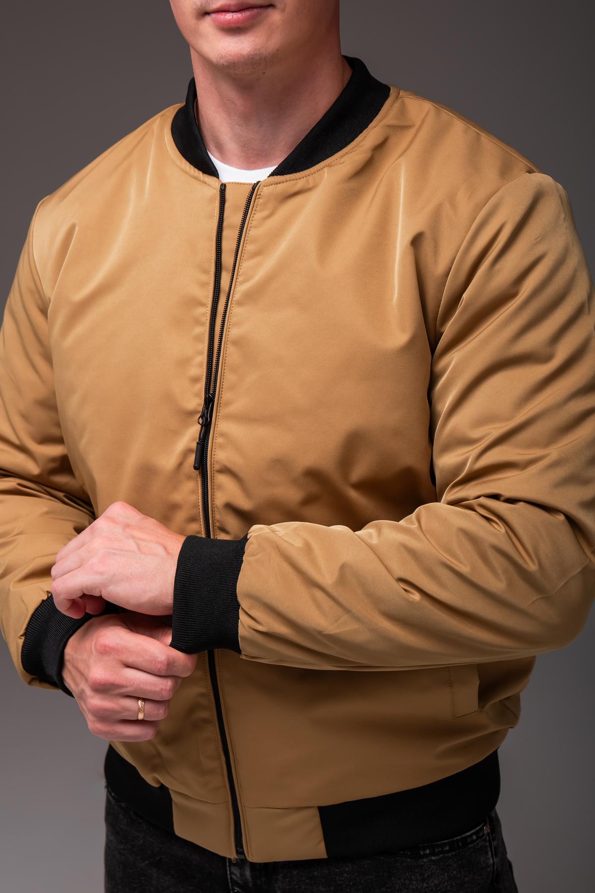 Бомбер мужской весенне-осенний утепленный 3XL Койот (2407/1/4) - фото 8