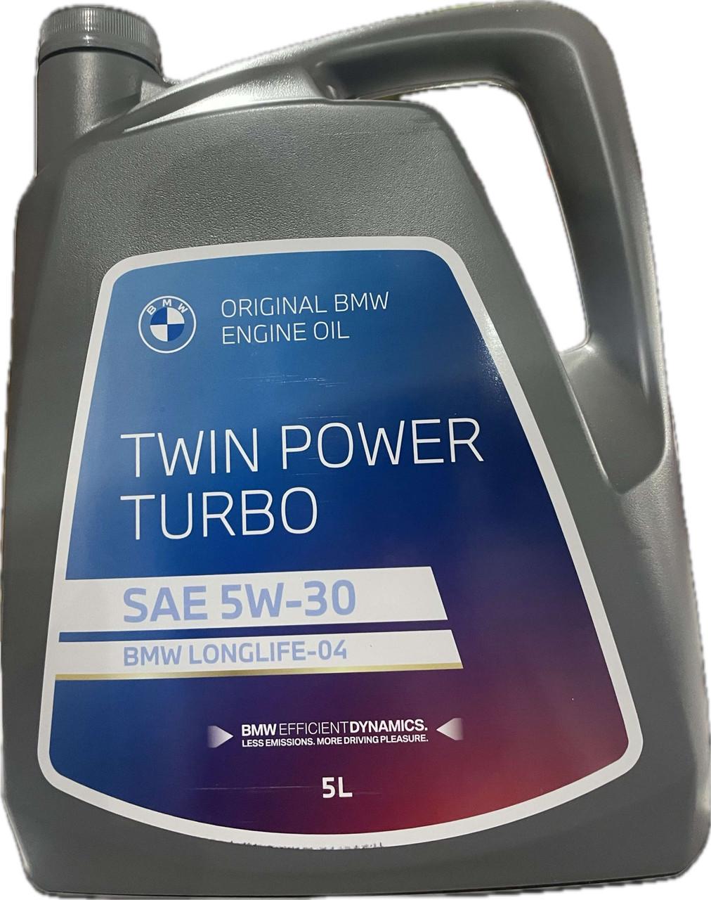 Моторное масло BMW TwinPower Turbo Oil Longlife-04 5W-30 5 л (83215B65FA2)