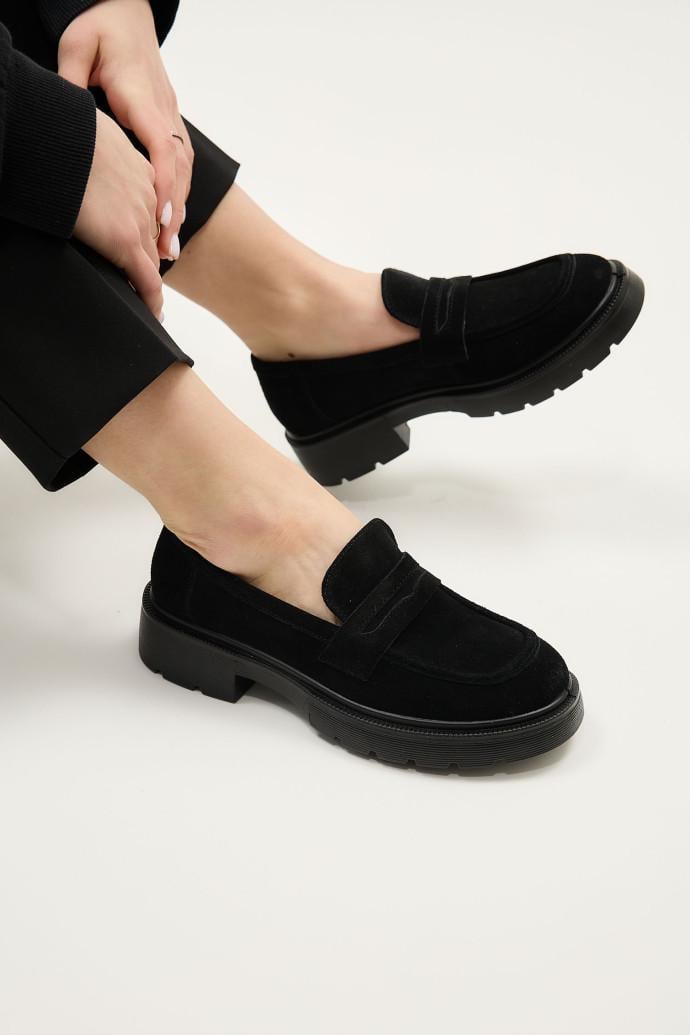 Лофери жіночі LONZA р. 39 Чорний (198914)