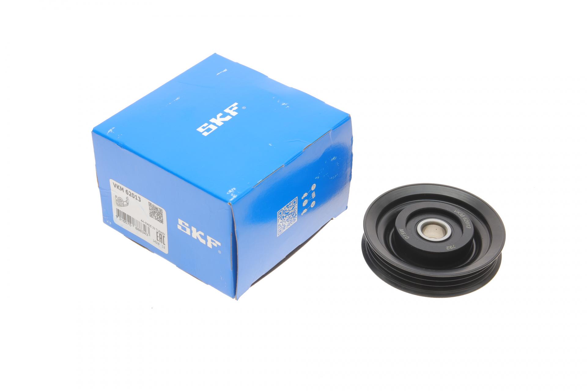 Ролик генератора SKF VKM 62013 Nissan Micra 03-10 паразитный 70х15.6 мм