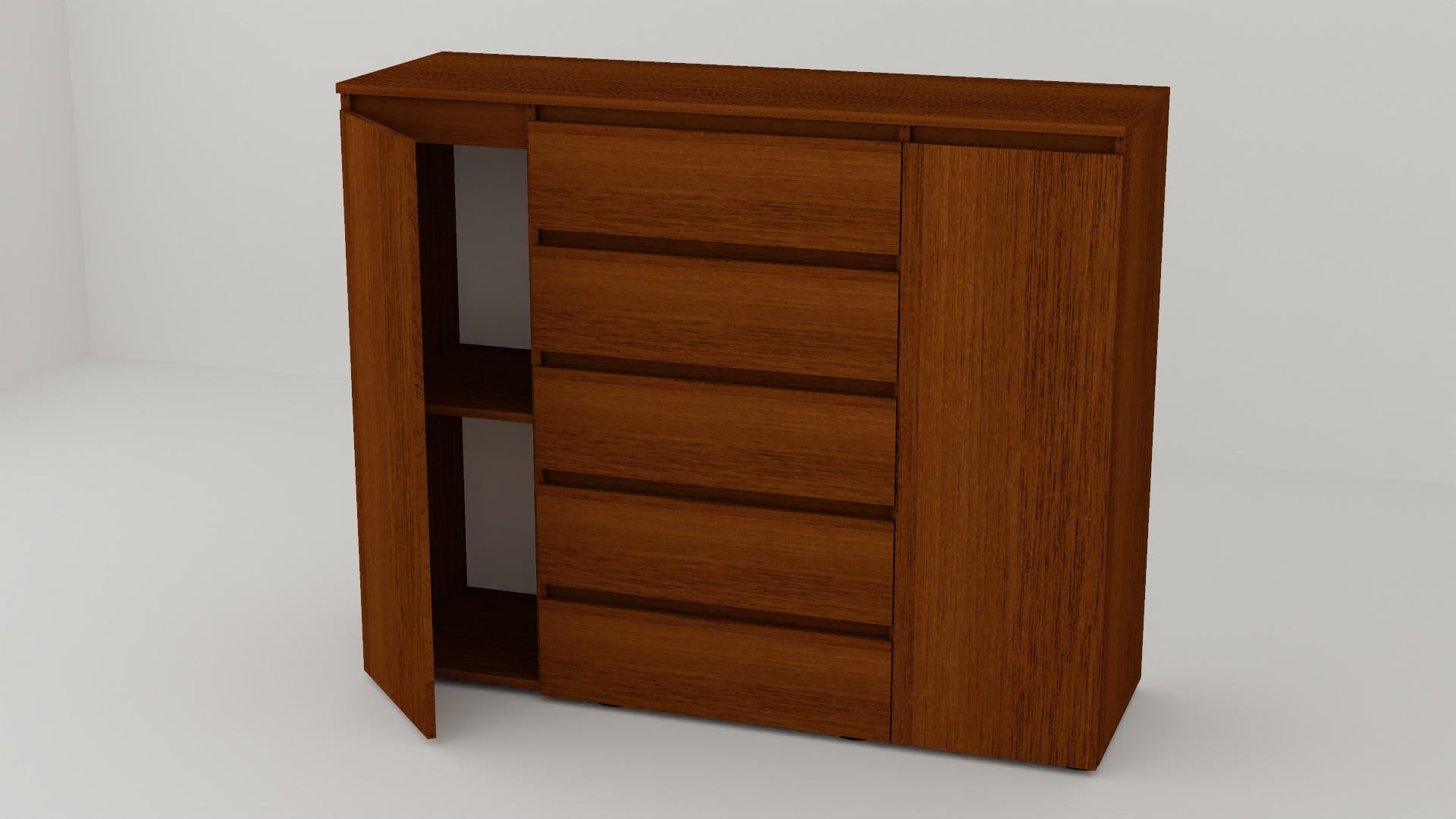 Комод Алекса СН-151/50 140х50х111 см Орех лесной