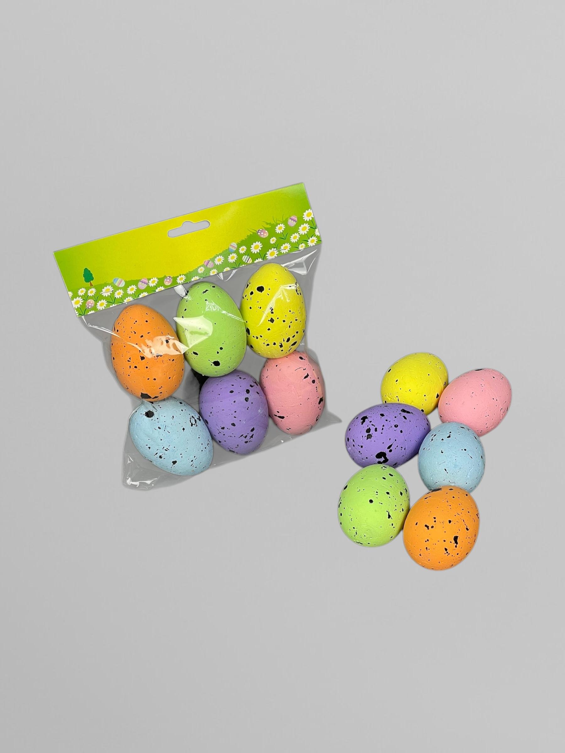 Пасхальные искусственные яйца для декора 5х7 см 6 шт. (С0116) - фото 5 Пасхальные искусственные яйца для декора 5х7 см 6 шт. (С0116) - фото 5