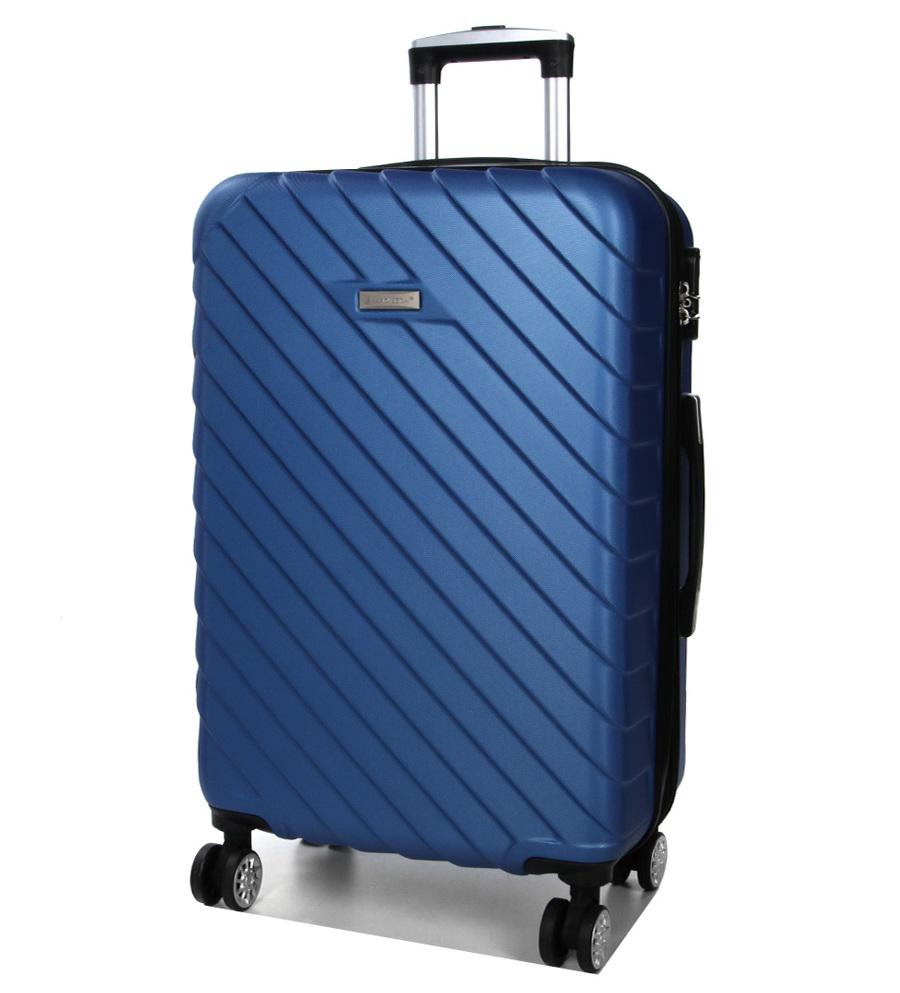 Чемодан средний adisson Snowball 03403 ABS-пластик M 68х44х27 см 68/13 л Темно-синий